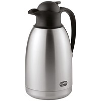 Addis Diplomat Vacuum Jug, 2 Litres, Stainless Steel/Black