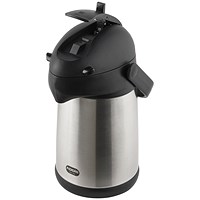 Addis Chrome President Pump Pot Vacuum Jug, 2 Litres