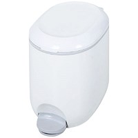 Addis Bathroom Pedal Bin, 3.5 Litres, White