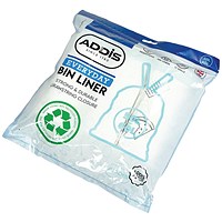 Addis Drawstring Bin Liner 50-60L 15 Liners Per Roll Pack of 3