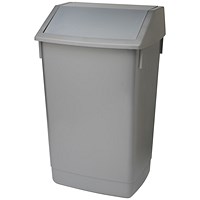 Addis Fliptop Bin 60 Litre Metallic Grey (Heavy duty commerical quality)