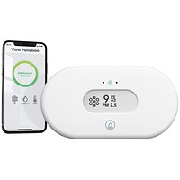 Airthings View Pollution Smart Pollution Monitor, White