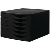 Jalema 6 Drawers Set, Black