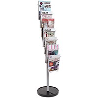 Alba Floor-Standing 7-Pocket Literature/Magazine Display