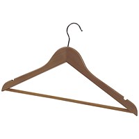 Alba Coat Hanger 450x22x60mm Wooden (Pack of 25)