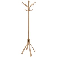 Alba Cafe Coat Stand 550x550x1760mm Light Wood