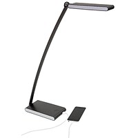 Alba Touch LED Desk Lamp (195 x 90mm Base, 170 x 47mm Head, 530mm Arm)