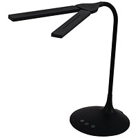 Alba Nomad Two Head Desk Lamp Black LEDTWIN N