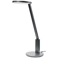 Alba Smart LED Desk Lamp with 5 Brightness Functions, Metallic Grey Alba Smart LED Desk Lamp with 5 Brightness Functions, Metallic Grey