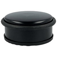 Alba Door Wedge Steel/Elastomer Ballast, Black