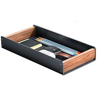Alba Desktop Tray Black/Walnut