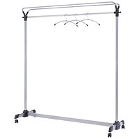 Alba Garment Coat Rack with Brakes Metal 1530x540x1715mm