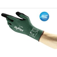 Ansell Hyflex 11-842 Gloves, Green, Size 07 Small Ansell Hyflex 11-842 Gloves, Green, Size 07 Small