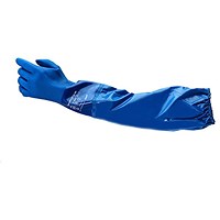 Ansell Alphatec 23-201 PVC Sleeve Glove, Medium, Pack of 6