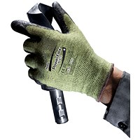 Ansell Activarmr 80-813 Gloves, Black & Green, Medium, Pack of 12