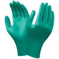 Ansell Touch N Tuff 92-600 Glove, Green, Medium, Pack of 1000