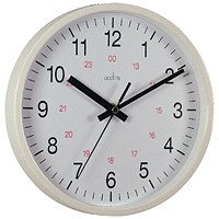 Metro 14inch Wall Clock - White