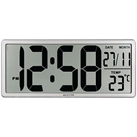 Acctim Date Keeper Jumbo LCD Wall/Desk Clock with Autoset Acctim Date Keeper Jumbo LCD Wall/Desk Clock with Autoset