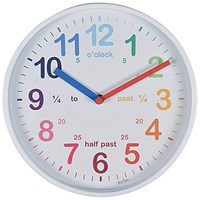 Acctim Wickford Time Teaching Clock, White