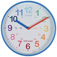 Acctim Wickford Time Teaching Clock, Blue