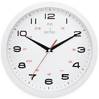 Acctim Aylesbury Office Wall Clock White 25.5cm