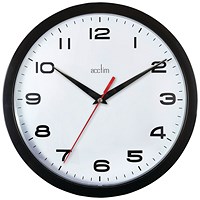 Acctim Aylesbury Wall Clock - Black