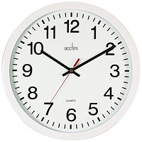 Acctim Controller 368mm White Wall Clock