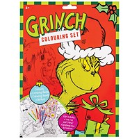 Giftmaker Grinch Christmas Colouring Set Pack of 8