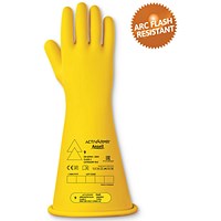 Activarmr High Voltage Electrical Insulating Gloves, Class 2, 14”, Size 9 Large