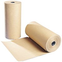 Polythene Coated Kraft Paper Roll 900mmx100m Brown 70080