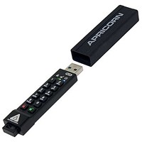 Apricorn Aegis Secure Key 3NX USB 3.2 Flash Drive, 16GB, Black