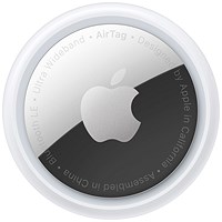 Apple AirTag, Silver/White, Pack of 4