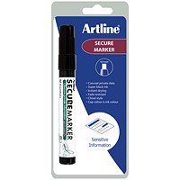 Artline Secure Redacting Marker Black