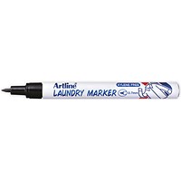 Artline 750 Laundry Marker Bullet Tip Fine Black (Pack of 12)