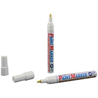 Artline 400 Bullet Tip Paint Marker Medium White (Pack of 12)