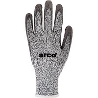 Arco Grip Light Grey PU-Coated Work Gloves 8 (Pack of 12)