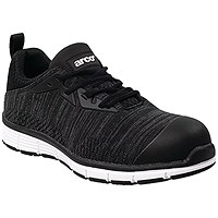 Arco Responsible CT122 Non-Metallic S1PS Safety Trainers, Black/Grey, 5
