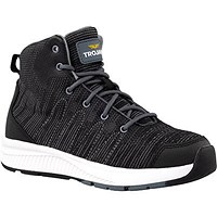 Trojan Nyx Women's Black/Grey S1P Safety Hiker Boots, Black, 4