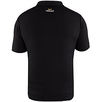 Trojan Men's Polo T-Shirt, Black, 2XL