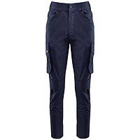 Arco Responsible Women's Cargo Trousers with Kneepad Pockets, Navy, 10R