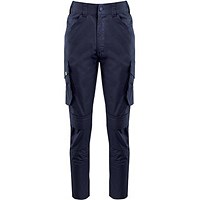 Arco Responsible Women's Cargo Trousers with Kneepad Pockets, Navy, 12R