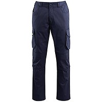 Arco Responsible Men's Navy Cargo Trousers with Kneepad Pockets 32R