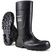 Dunlop Work-It S5 Safety Wellington Boots, Black, 4