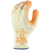 Showa 310 Orange Latex-Coated Work Gloves 10