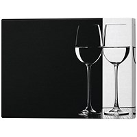 Black and White Glasses Canvas Print, 508x812mm
