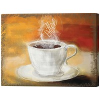 Coffee Steam Canvas Print, 508x812mm