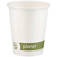Planet 8oz Single Wall Plastic-Free Cups (Pack of 50)