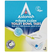 Astonish Toilet Cleaner Tablets Blue Packed 8 (Pack of 12)
