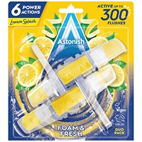 Astonish Foam and Fresh Lemon Toilet Rim Block Twinpack (Pack of 9)