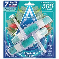 Astonish Foam and Fresh Eucalyptus Toilet Rim Block Twinpack (Pack of 9)